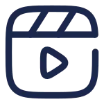 Clapperboard Play SVG Icon